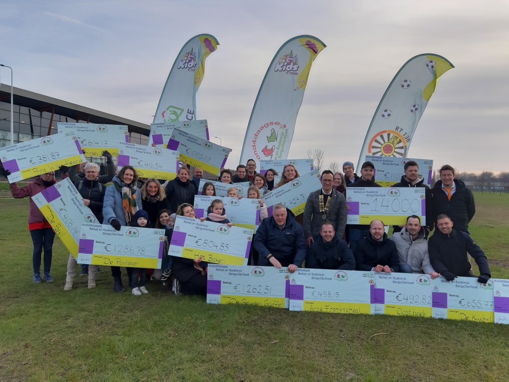 Scholen verrast met waardevolle&nbsp;cheque